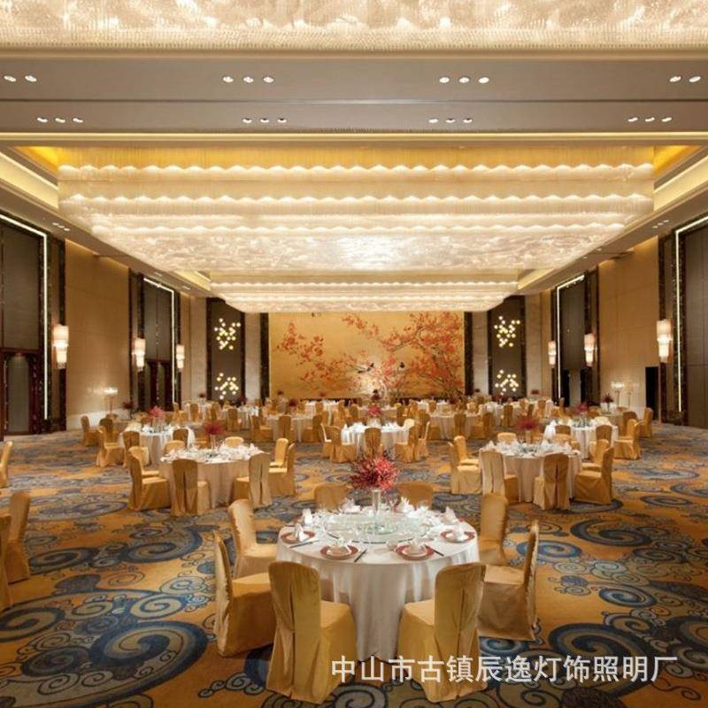 轻奢装石吊顶灯大型云非标灯具设计落地酒大475堂会议厅创意饰店