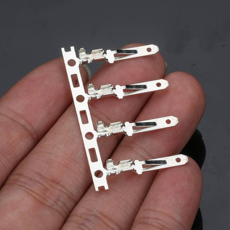DJ621-2.8四方插簧连接器冷压接线连饶插簧端子接插件磷青铜簧片