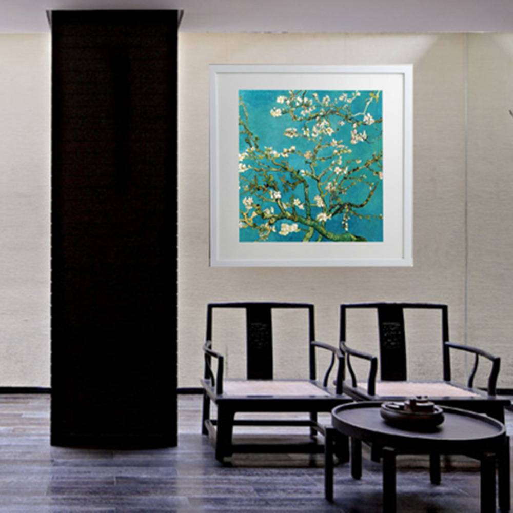 工程样板房客厅餐厅走廊梵高现代简约手绘酒店装饰油挂画名画复制图片