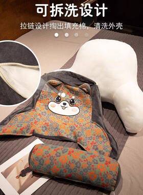 龙年床靠垫软包沙座椅发护腰宿舍靠枕PXX59528靠背床头上书看枕头