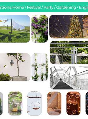 不套锈钢花OGZ篮羊眼圈铝压接套卡头吊耳管弹簧扣配件94管PCS