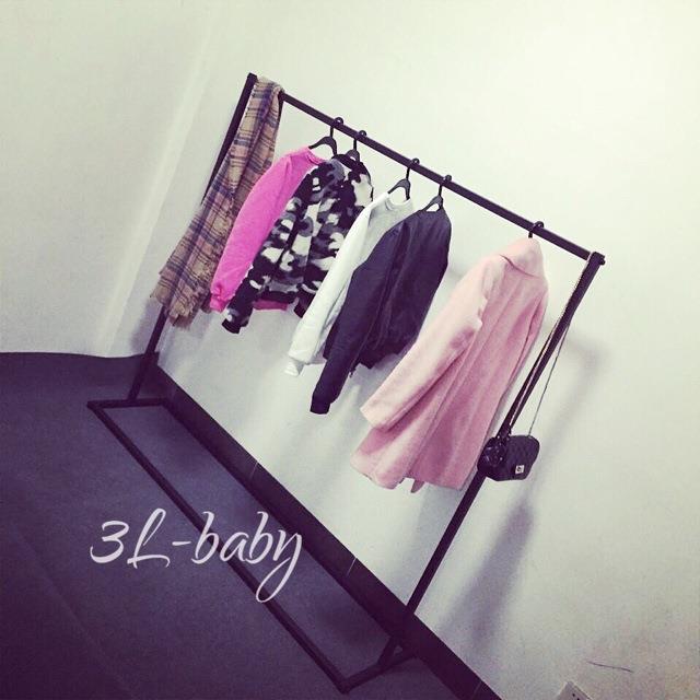 铁艺室衣帽架落地靠墙挂衣架中示岛架架服AES装店卧服装展架陈列