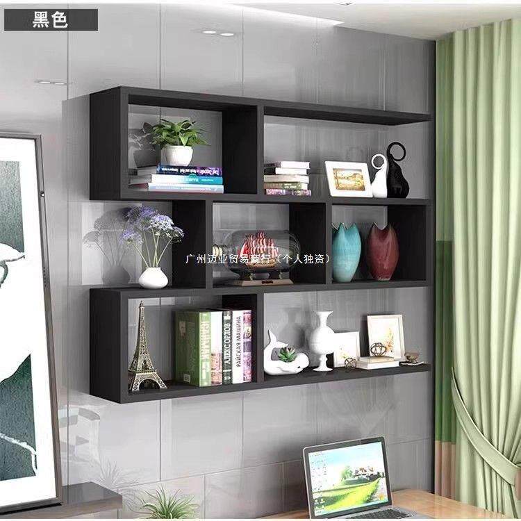 墙上置物架书挂架挂墙多书NRA房墙壁装饰架隔板收架背景简纳层约