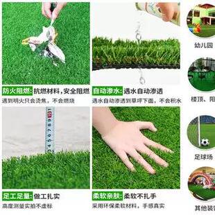 球ll草人造坪假草皮垫人工绿色塑料地毯足场草铺地室外阳无品牌/