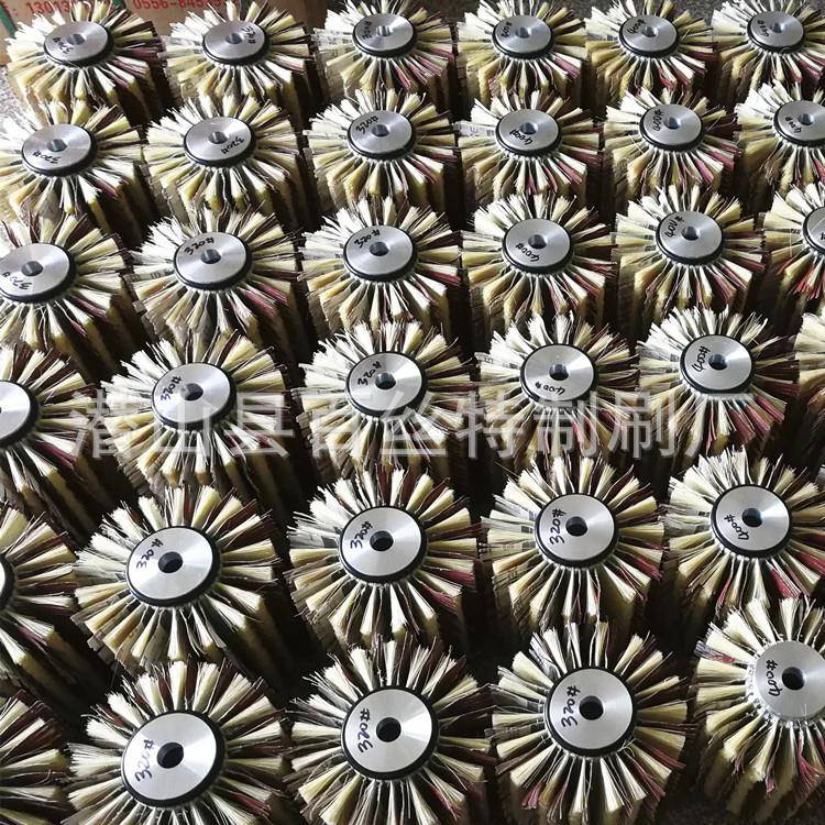 φ220m光m棕*H20XKA0mm砂光轮砂光刷材抛打磨白粽木扫刷毛刷辊
