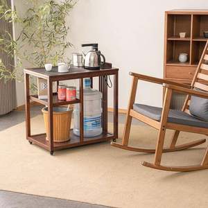 步祥福步高升移动茶桌茶台烧水壶一体茶482几柜套装家阳用台茶水