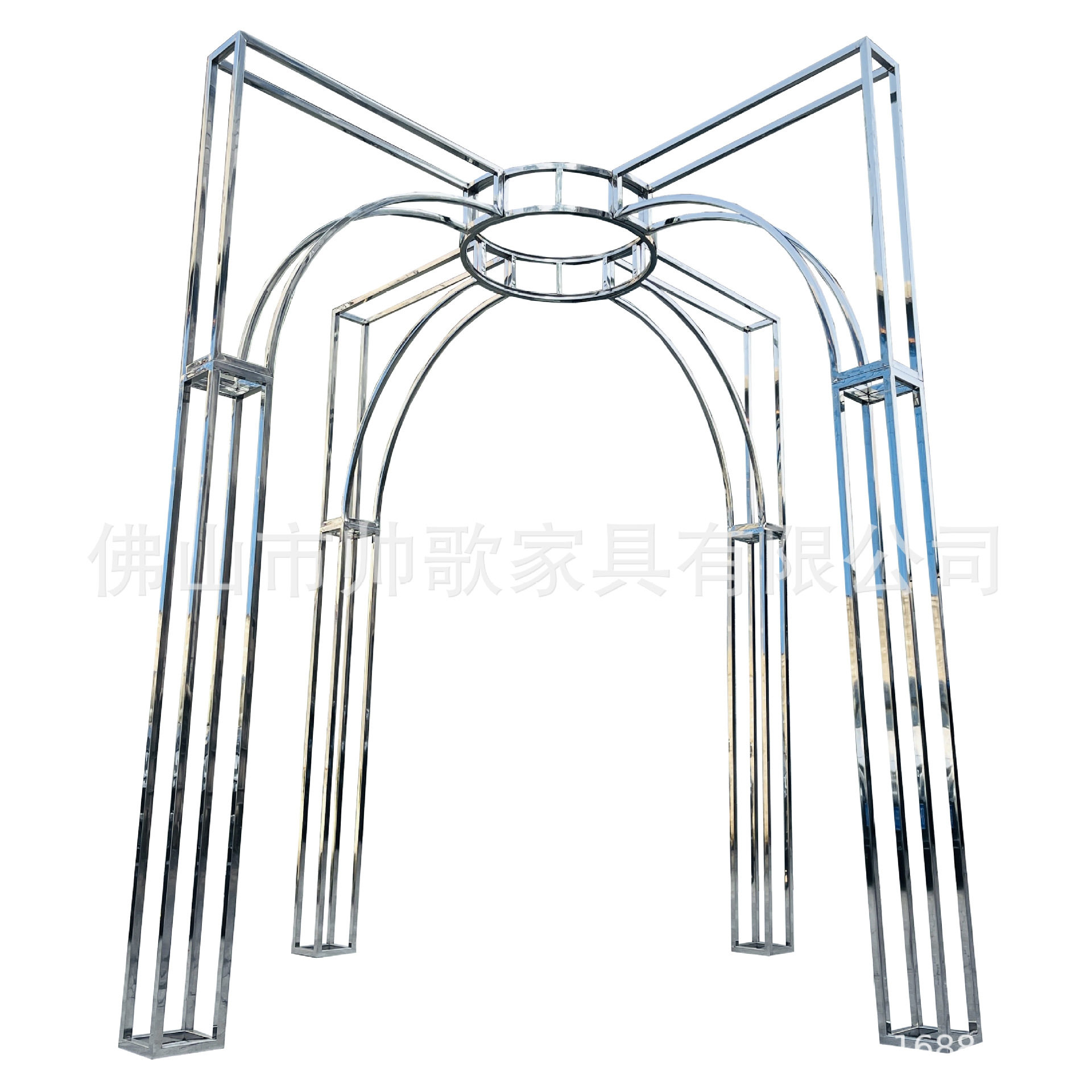 外贸出口铁艺喜亭 婚庆喜亭 不锈钢婚庆亭子 GOLD ARCH