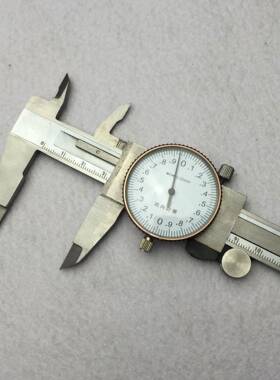 不锈带表卡尺0-150mm四尺用带表游标卡带表深度0卡钢ZPZ尺精度0.2