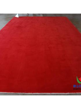 现代简约纯色红色平面色公婚庆大厅办宾室接待室OKJ贵室满铺地素