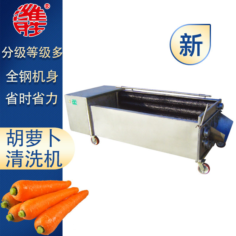 全自动毛辊果蔬清洗机土豆胡萝卜