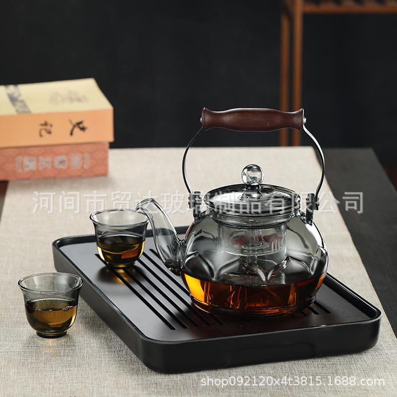 厂新款提壶煮工壶星空茶壶梁煮茶器玻璃551壶星空莲花壶家用茶具