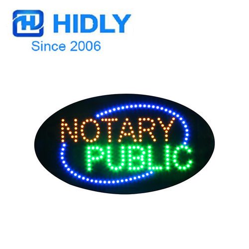 NOTARYPUBLIC发光字店面招牌