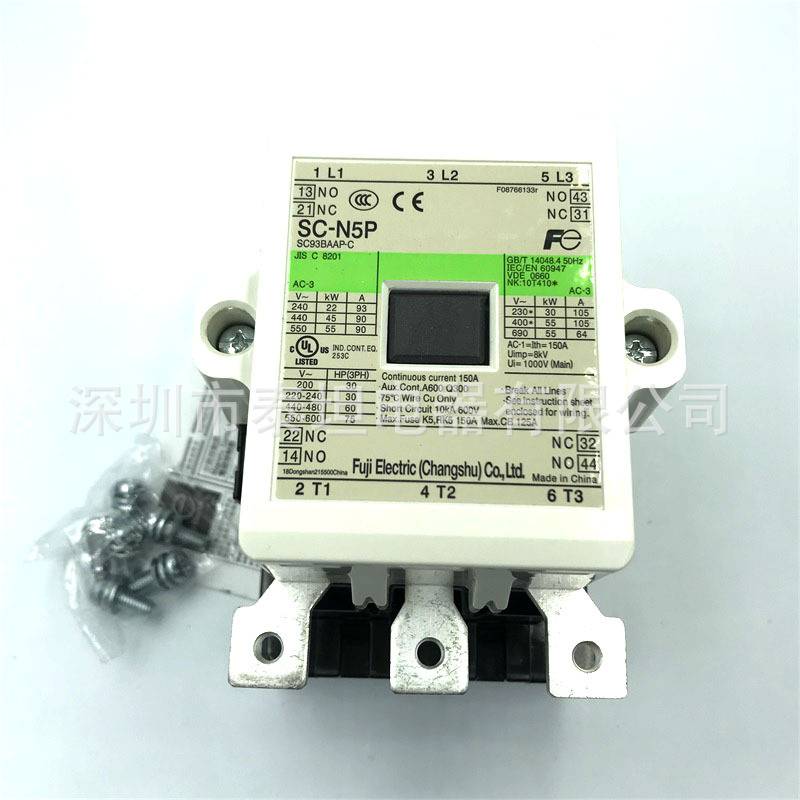 常熟富士SC-N5P 交直流接触器 AC110V 220V 380V交流直流两用
