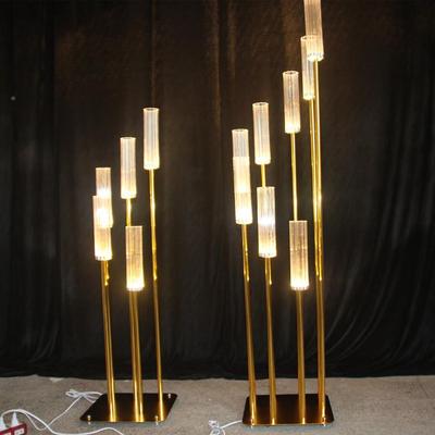 婚庆舞电镀金NDP色5头梅花管路8头步步高T台布引置台装饰铁道艺具