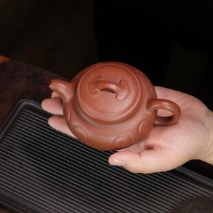 兴发货精工半手工紫砂壶宜仿317如2意壶黄龙古山原矿紫泥茶壶80ml