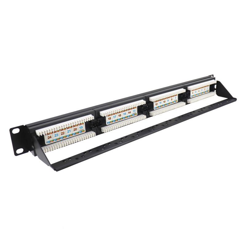 永架杭1类U网理线器非屏蔽6YP6A2481类CAT6A超六网络配线2线4口满