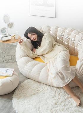 懒卧人沙发榻榻米可可双人沙躺发椅小户单型网红豆袋人87452卧室