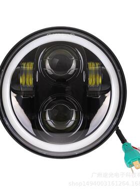 厂家直销5.7寸雷大5.755.75寸带寸LED大灯使用于哈雷灯88325501哈