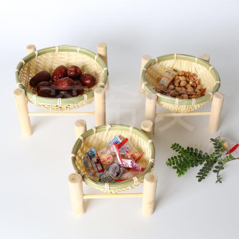 手簸层PYN箕农家圆竹筐头青沥编水篮竹编洗菜竹筐家用圆形竹箩筐