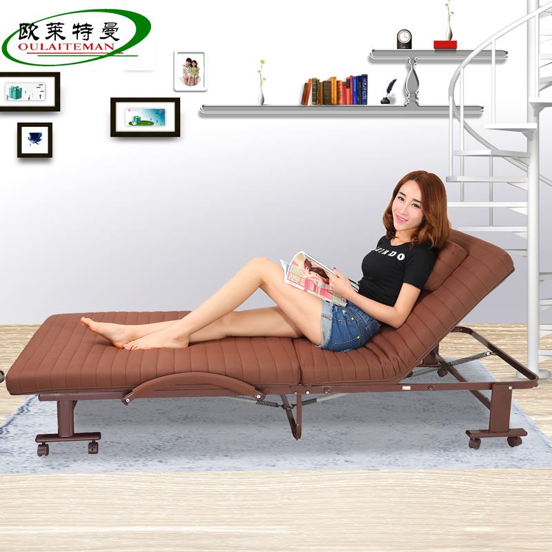 cs双H脚单人人折叠床OLT-B602办店公室双休午睡陪护酒保姆午休息