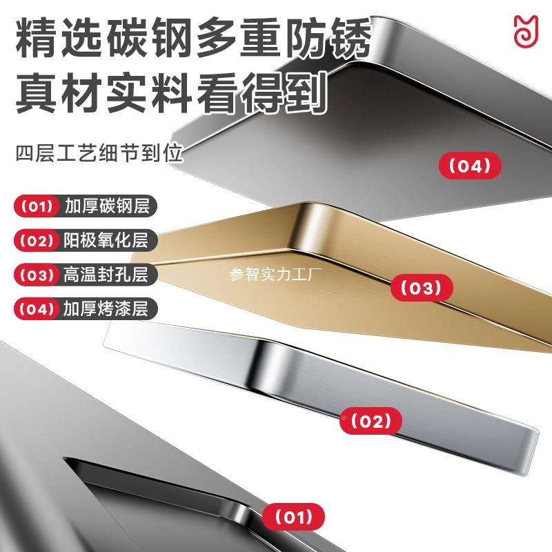 岩餐架边柜房置厨物落地多层多功能板磁吸柜门可400调层高岩板操
