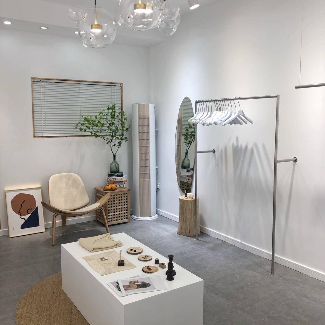 服装播店软装台道具橱窗展之示台网红直地堆模特地流水台白175色