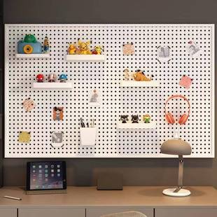 洞板墙上面置物架舍展示架墙宿挂板学习书桌整理收纳VBT洞隔板架