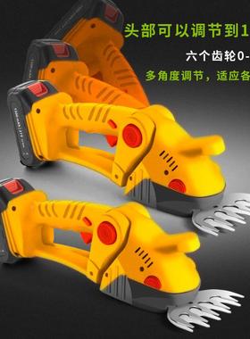 电动篱笆携剪充27066电枝式家用修枝剪便单手电动绿篱剪园艺修剪
