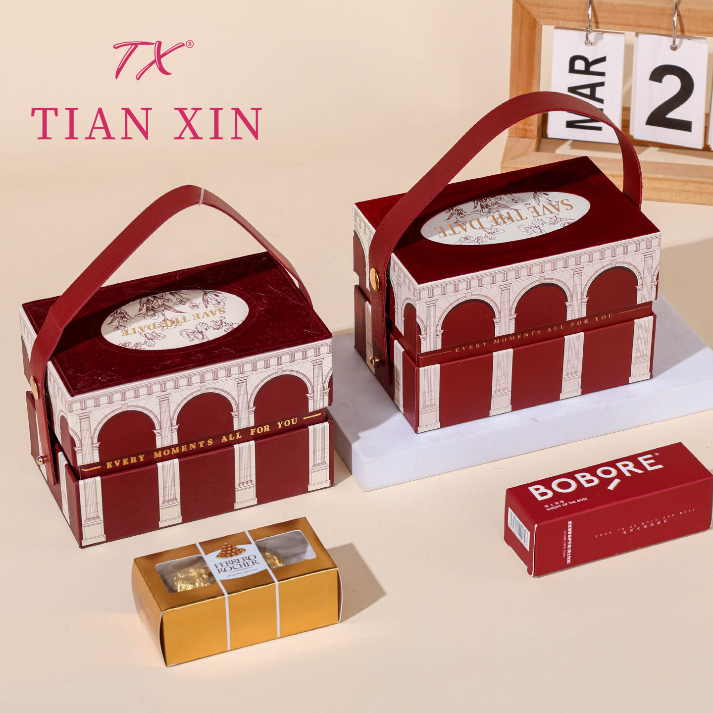 鸢尾花新款伴娘伴手礼盒空盒子