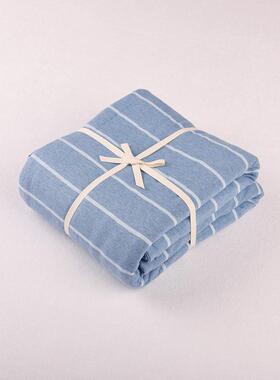 天TOV竺被全套针织棉时尚条纹床上棉用品