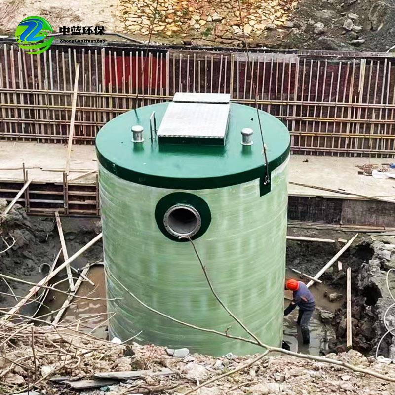 璃一体式污水提泵站YZBZ市污政水分流玻钢提升泵站地埋式泵升站