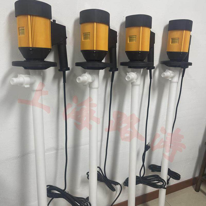 D-E2V+PP-HT-1800HP耐腐蚀化工插桶泵PP电动抽液泵EBY速油桶H调泵