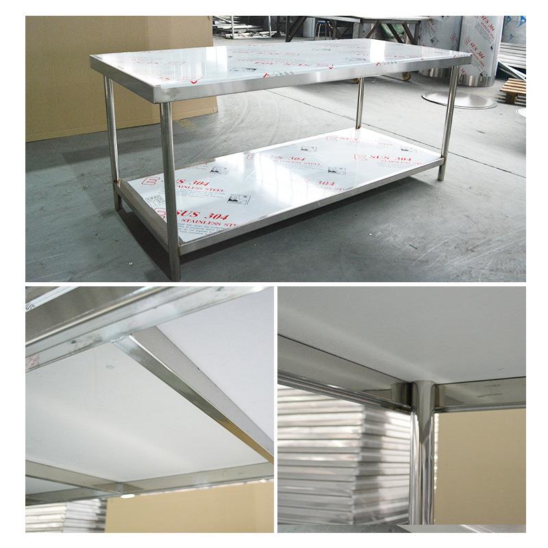 不锈钢打工作台酒店厨打不房包荷操作台IXK剁肉切菜桌锈钢操作台