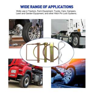 84pcs盒装镀彩锌定位销开口套装1无品牌/2销1规格O型D型销拉销按