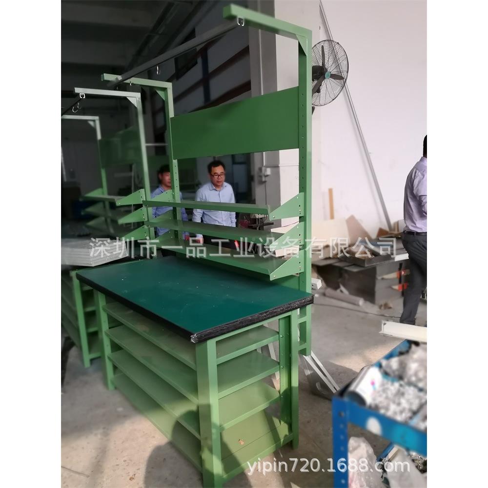 间流水线操作工架YP-GZT00业电子防静电工作台带双挂板灯车钳工工