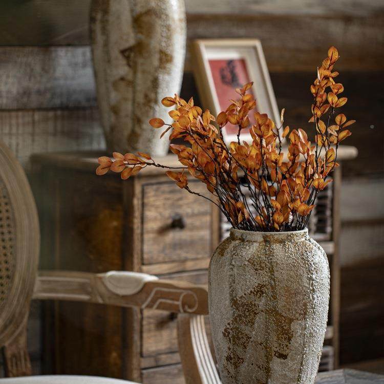 中式瓷陶大花瓶斑驳旧粗陶UGX老罐玄关电视柜插花新装饰品摆件,标准件/零部件/工业耗材,车间地垫,淘宝优惠券,粉丝福利购,淘宝优惠卷