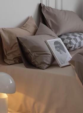 100长绒棉贡缎床上三四床件套全tb-68003s棉纯棉轻奢色单被套纯床