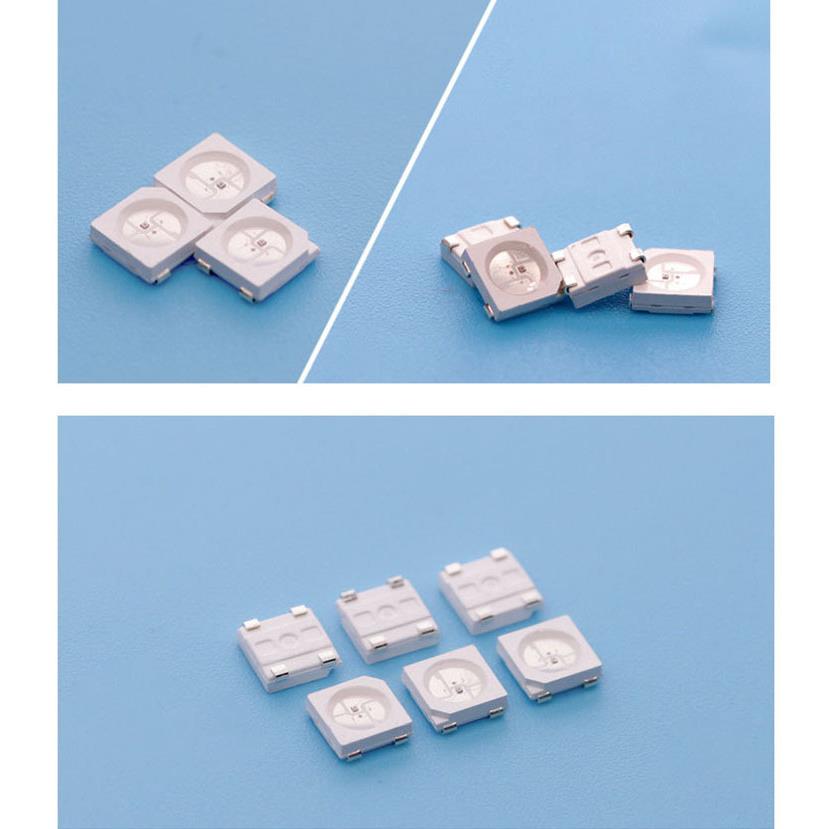 5050RGBWS2彩812BSK681ZCO2单点单控可编制IC内置IC幻灯珠四脚rgb