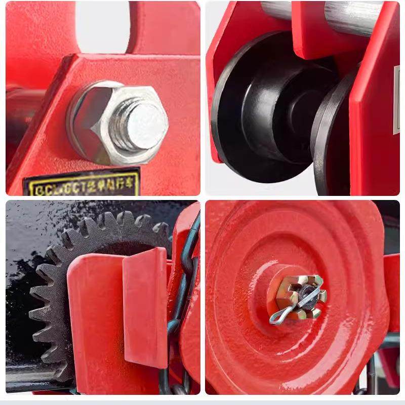 厂家型手TEDM推葫跑车工字钢滑车单轨行车轮滑手拉电动芦钢轨