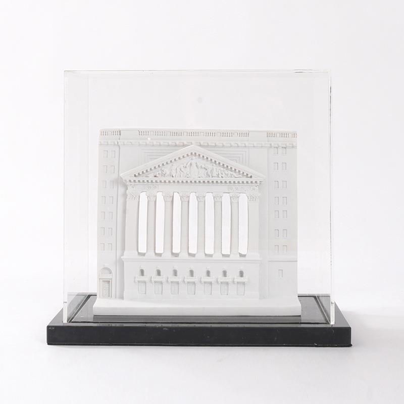 现代地标品建筑物件样板房摆间房AWZ书办公室创意艺术软装饰桌面