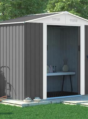 #储物房铁房皮装组合屋户外组简易工具房室外物间庭院花园杂88810