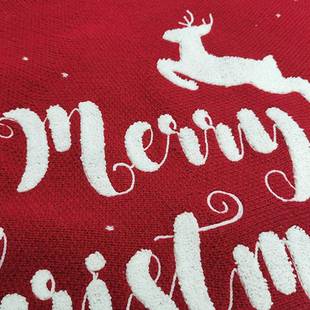 205新款圣诞树裙立体JF21CXZZ2绣鹿雪花母针织圣树裙圣诞诞树底围