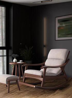 中式实木摇椅休闲摇摇大人用躺家逍遥午客厅阳台椅懒人TIO睡老人