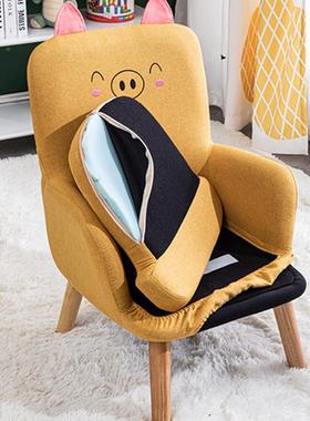 8V布艺矮款实木小凳子靠家用童AVG板凳高背大人儿书阅读读沙发喂