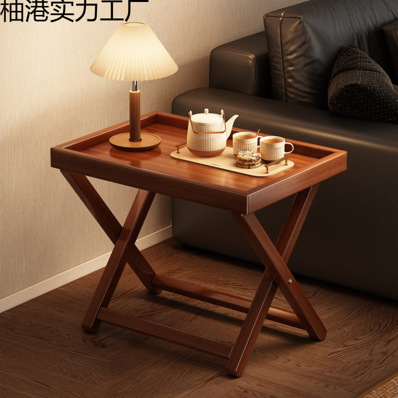 折叠小桌子户外野餐便携式小茶几非实木家用客厅迷你网红边几桌椅