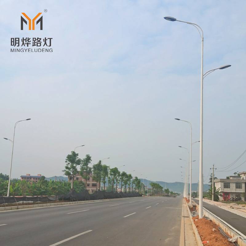 led市政双臂路灯 6米8米10米12米城市道路灯双头高速公路灯厂家