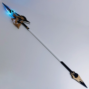 原神 洛恩灾悔长枪 长柄武器Cosplay道具可发光武器道具定制