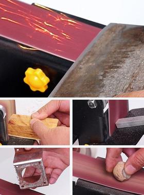 0LLG你0W砂带定机小型迷电动抛光机微8型木工打磨机角磨机台式