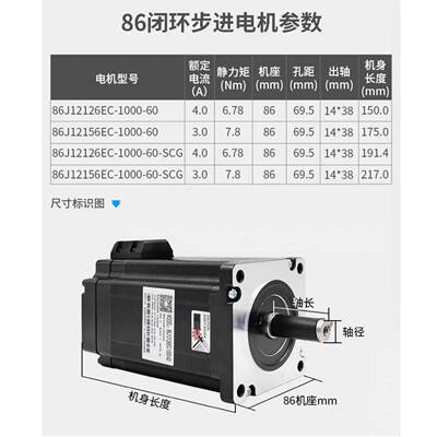 861J18156EC-000+2HS86H杰美S康8HKN6闭环步进马达器驱动套装12NM