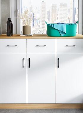 柜子阳台边防晒储物柜柜大容量收纳杂物飘窗矮柜GOR餐置物可定w&